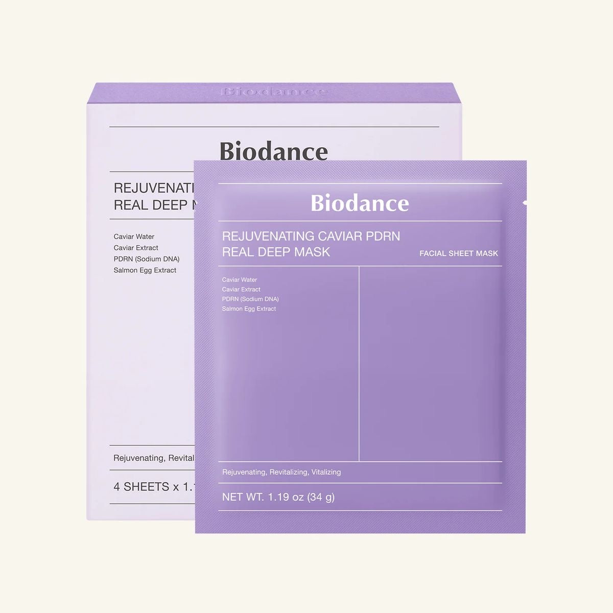 Masque Rajeunissant Caviar PDRN – Real Deep Mask | BIODANCE
